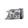 Φανάρια εμπρός Toyota Land Cruiser FJ90 (1996-2003) angel eyes - chrome , με λάμπες (Η1) - σετ 2τμχ.