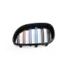 Καρδιές μάσκας BMW E60 με διπλή γρίλια (2005-2010) - tri color - 2τμχ.