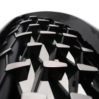 Μάσκα BMW E60 (2003-2010) - μαύρη / χρωμιού Diamond design - 2τμχ.