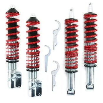 Ρυθμιζόμενη ανάρτηση VW Golf 1 / Jetta 1 / Scirocco 1 & 2 - κόκκινη - 4τμχ.