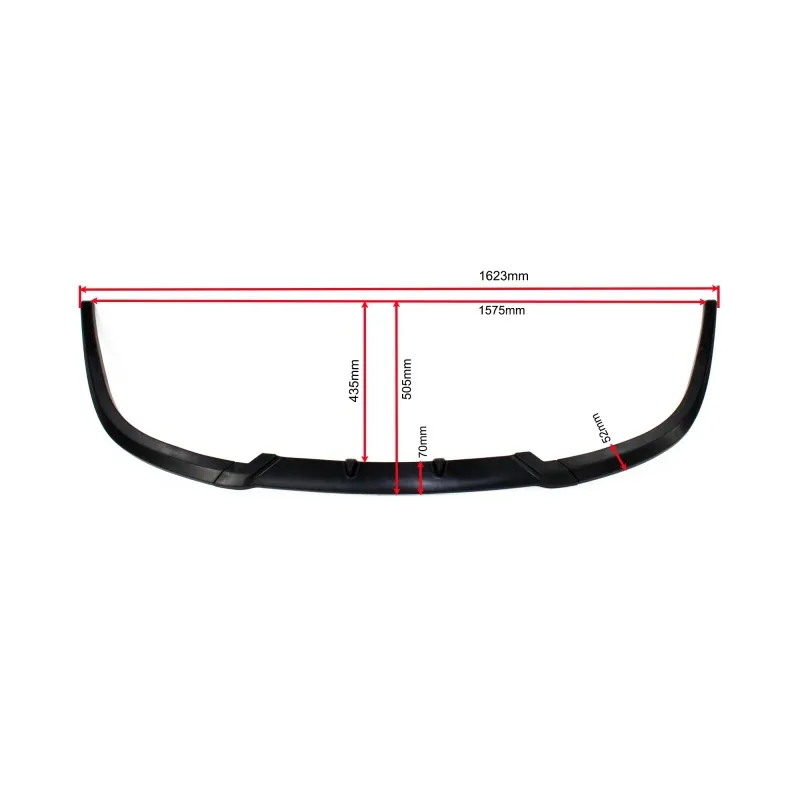 Spoiler εμπρός προφυλακτήρα universal / Vw Golf 5 - μαύρο ματ