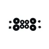 Λαστιχένια πατάκια AUDI A3 8V Sedan / Sportback (2012-2020) / Vw Golf 7 (2012-2019) / Golf 8 Hatchback (2019-2025) TSI, TDI, χωρίς 4χ4 - τύπου σκαφάκι - 4τμχ., Rezaw Plast