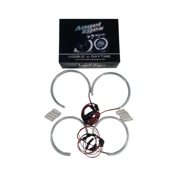 Δαχτυλίδια BMW E46 coupe (1998-2003) / BMW E46 Sedan, Combi (1998-2005) angel eyes με 66 led - κίτρινο χρώμα