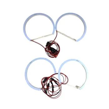 Δαχτυλίδια BMW E46 (1998-2005) angel eyes με 60 led - Λευκό χρώμα
