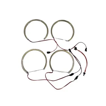 Δαχτυλίδια led BMW E36 / E38 / E39 angel eyes με 60 led - κίτρινο χρώμα