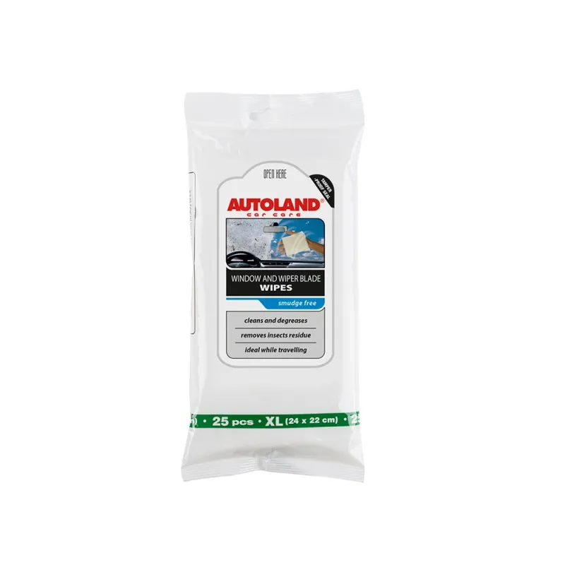 Μαντηλάκια καθαρισμού τζαμιών Glass cleaning wipes XL 25pcs