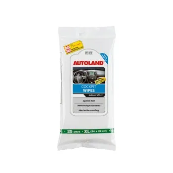 Μαντηλάκια καθαρισμού αυτοκινήτου Cockpit wipes-natural finish XL 25pcs