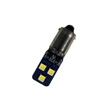 Led λάμπα BA9 με 6 led 3030 CANBUSε κ διαμέτρου αντίθετα- 1τμχ.