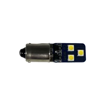 Led λάμπα BA9 με 6 led 3030 CANBUSε κ διαμέτρου αντίθετα- 1τμχ.