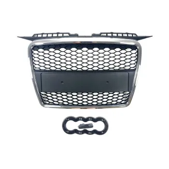 Μάσκα Audi A3 (2005-2008) με βάση για σήμα - RS-Look ματ με πλαίσιο χρωμίου