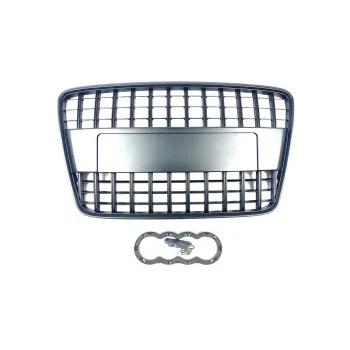 Μάσκα Audi Q7 (2005-2009) - μαύρη ματ S-Line Design, χωρίς σήμα