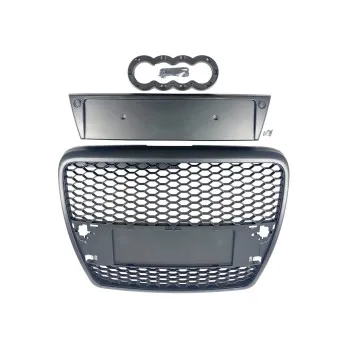 Μάσκα Audi A6 4F (2004-2008) - μαύρη RS Look, χωρίς σήμα