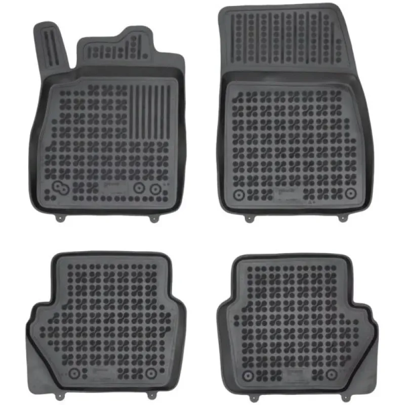 Λαστιχένια πατάκια FORD Fiesta VII (2017-2023) / FORD Ecosport II (2012-2018) / FORD Puma / Hybrid (2019+) - τύπου σκαφάκι - 4τμχ., Rezaw Plast