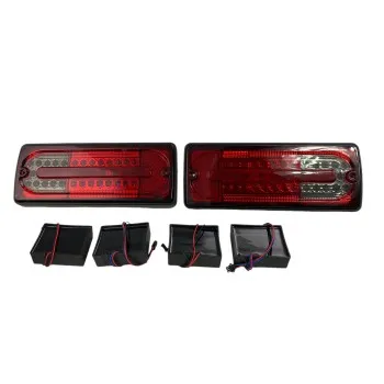 Πίσω φανάρια led Mercedes W461/W463 G-CLASS (1990-2012) - φιμέ - σετ 2τμχ.