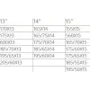 Αντιολισθητικές αλυσίδες 12mm. (μέγεθος 60) για 13'', 14'', 15'' ζάντες - σετ 2τμχ.