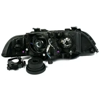 Φανάρια εμπρός BMW E39 (1995-2000) angel eyes - μαύρα , χωρίς λάμπες (Η7/D2S) - σετ 2τμχ.