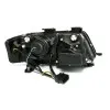 Φανάρια εμπρός Audi A6 με φώτα ημέρας (1997-2001) / Allroad 1999-2005 - μαύρα , με λάμπες (Η1) - σετ 2τμχ.