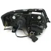 Φανάρια εμπρός Audi A6 C5 (1997-2001) led / Allroad 1999-2005 lightbar - μαύρα , με λάμπες (Η1) - σετ 2τμχ.
