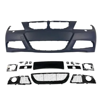 Προφυλακτήρας εμπρός BMW E90 / E91 (2005-2008) - M pack design με ανοίγματα πιτσιλίθρες, χωρίς parktronic