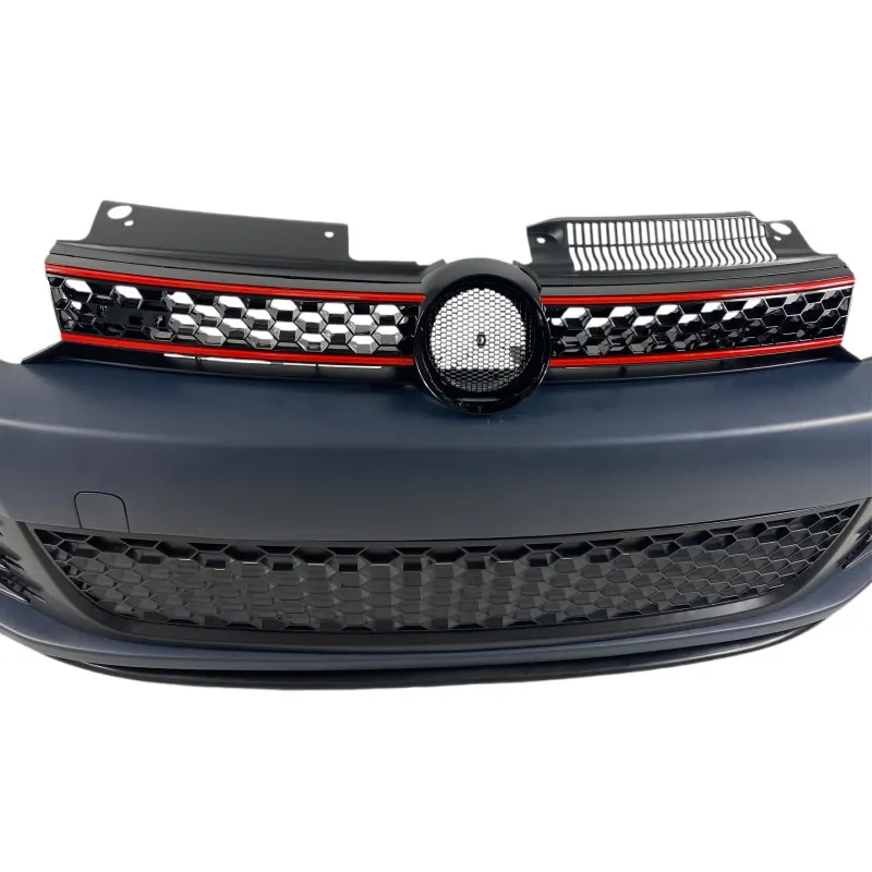 Προφυλακτήρας εμπρός Vw Golf 6 με μάσκα και προβολάκια - GTI design με ή χωρίς ανοίγματα parktronic