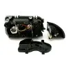 Φανάρια εμπρός Audi A3 (1996-2000) angel eyes -μαύρα , χωρίς λάμπες (Η7) - σετ 2τμχ.