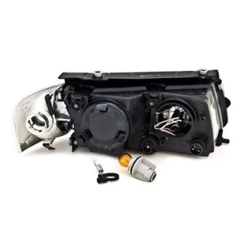 Φανάρια εμπρός Vw Passat B5 (1997-2000) - μαύρα , χωρίς λάμπες (Η4) - σετ 2τμχ.