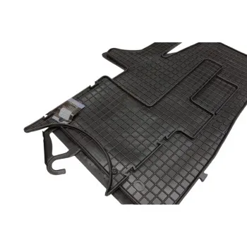 Λαστιχένια πατάκια VW Transporter T5 (2003-2015) / T6 (2015+) - 3 θέσιο - 2τμχ., Petex