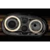 Φανάρια εμπρός Vw Golf IV R32 angel eyes - chrome , χωρίς λάμπες (Η7) - σετ 2τμχ.
