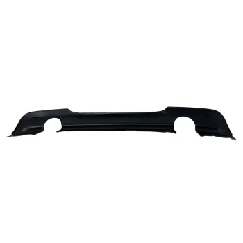 Diffuser προφυλακτήρα BMW E90 - M pack design διπλό για μονή εξάτμιση