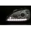Φανάρια εμπρός Mercedes ML W163 (2002-2005) led , με λάμπες (Η1) - σετ 2τμχ.