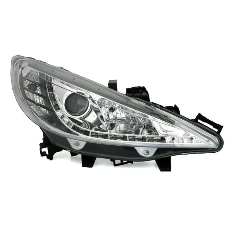 Φανάρια εμπρός Peugeot 207 (2006-2009) led , με λάμπες (Η1) - σετ 2τμχ.