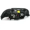 Φανάρια εμπρός BMW E39 (1995-2003) angel eyes - μαύρα , με λάμπες (Η1) - σετ 2τμχ.