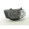Φανάρια εμπρός Mitsubish L200 (2006-2010) led - μαύρα , με λάμπες (Η1) - σετ 2τμχ.