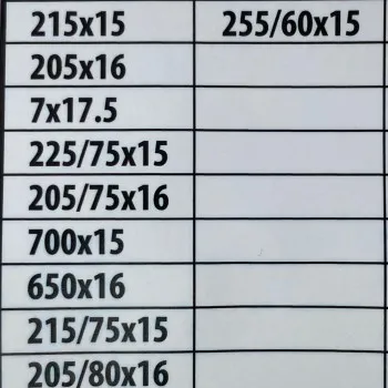 Αντιολισθητικές αλυσίδες για φορτηγάκια, βαν, τζιπ, suv (μέγεθος 240) για 15", 16", 17" ζάντες - σετ 2τμχ.