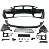 Προφυλακτήρας εμπρός BMW F30 (2011-2019) - M3 με lip - με ανοίγματα parktronic, προβολάκια