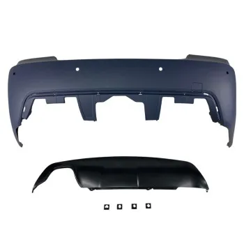 Πίσω προφυλακτήρας BMW E60 sedan (2003-2007) - M pack design με ανοίγματα parktronic 24mm
