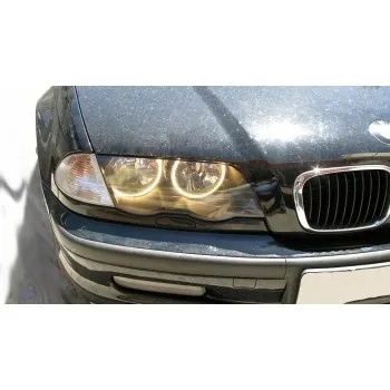 Δαχτυλίδια BMW E46 coupe (1998-2003) / BMW E46 Sedan, Combi (1998-2005) angel eyes με 66 led - κίτρινο χρώμα