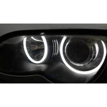 Δαχτυλίδια BMW E46 coupe (2003-2006) lightbar design angel eyes - λευκά