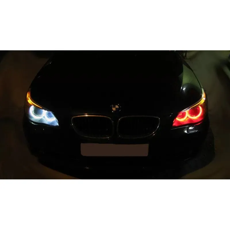 Angel eyes BMW E39 / E60 / E53 X5 / E65 / E87 / E63 5W led αυθεντικά - λευκό χρώμα - 2τμχ.
