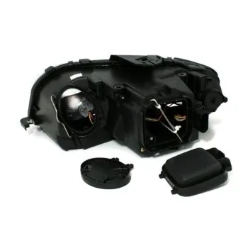 Φανάρια εμπρός Audi A3 (2003-2008) led Dayline - μαύρα , με λάμπες (Η9) - σετ 2τμχ.