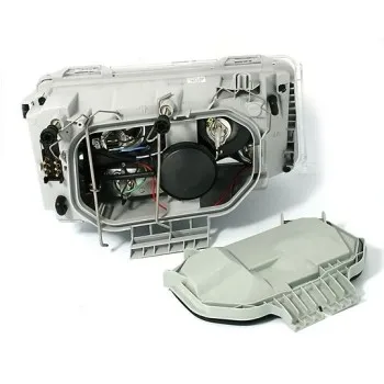 Φανάρια εμπρός Mercedes W124 (1993-1995) angel eyes, χωρίς λάμπες (Η7) - σετ 2τμχ.