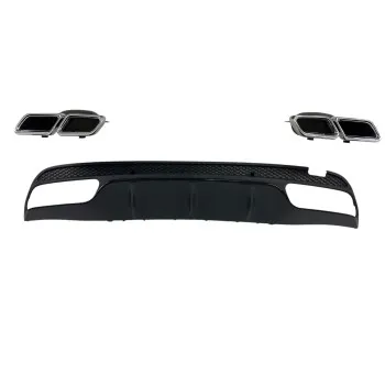 Προφυλακτήρας εμπρός Mercedes C-class W205 (2014+) - AMG look - με diffuser και μπούκες