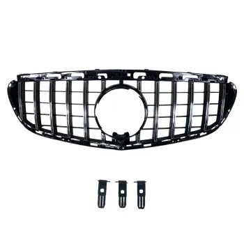 Μάσκα Mercedes W212 E-class (2014-2015) chrome/black - GT