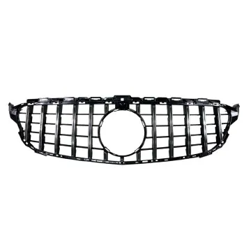 Μάσκα Mercedes W205 C-class (2014-2021) chrome/black - GT