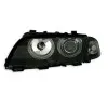 Φανάρια εμπρός BMW E46 sedan (1998-2001) angel eyes - μαύρα , χωρίς λάμπες (Η7) - σετ 2τμχ.
