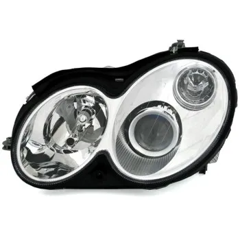 Φανάρια εμπρός Mercedes CLK W209 / C209 (2003-2009) angel eyes, χωρίς λάμπες (Η7) - σετ 2τμχ.