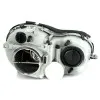 Φανάρια εμπρός Mercedes CLK W209 / C209 (2003-2009) angel eyes, χωρίς λάμπες (Η7) - σετ 2τμχ.