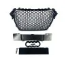 Μάσκα Audi A4 B8 (2011-2014) - RS LOOK - μαύρη γυαλιστερή, χωρίς σήμα