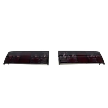 Πίσω φανάρια BMW E30 (1983-1987) - μαύρα χρωμίου - σετ 2τμχ.