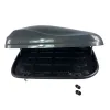 Μπαγκαζιέρα οροφής Junior Altro 140x90x38cm με μονό άνοιγμα με κλειδί, 370 λίτρα - Γκρι γυαλιστερή